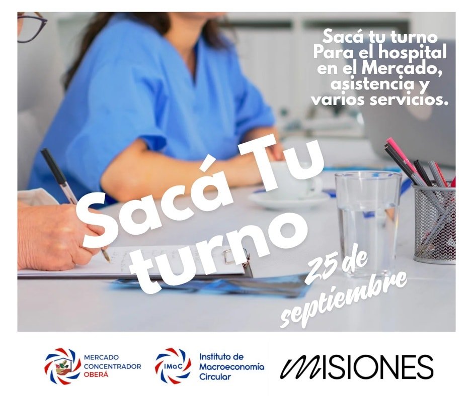 El Hospital de Oberá brindará atención y turnos en el Mercado Concentrador imagen-67