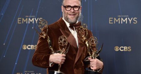 Quién es Seth Rogen, el actor que hizo historia al ganar 13 premios en los Emmy con "The Studio", una sátira sobre lo absurdo de Hollywood imagen-11