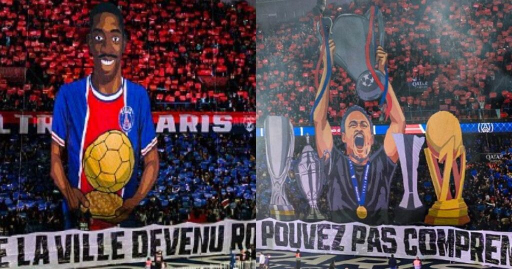 El tremendo homenaje de los hinchas del PSG a Dembelé y Luis Enrique y el nuevo particular momento que protagonizó el DT imagen-4