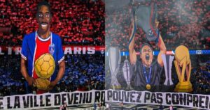 El tremendo homenaje de los hinchas del PSG a Dembelé y Luis Enrique y el nuevo particular momento que protagonizó el DT imagen-2