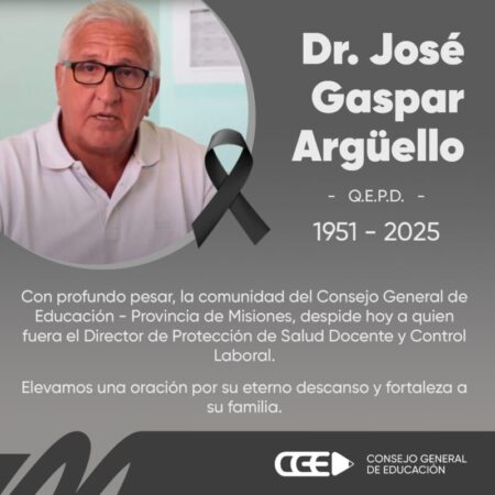 Pesar por el fallecimiento de José Gaspar Argüello imagen-15