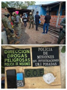 Narcokiosco desarticulado en el Barrio Unido: detuvieron al dealer con cocaína, municiones y una balanza de precisión imagen-1
