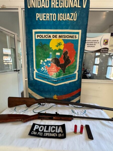Dos detenidos y armas secuestradas en un allanamiento por usurpación en Puerto Esperanza imagen-4