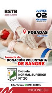 La solidaridad en acción: jornada de donación voluntaria de sangre en la Escuela Normal Superior N°10 imagen-1