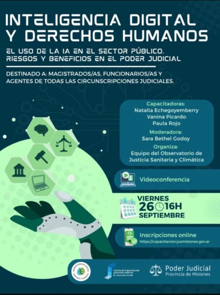 Ciclo de Capacitación: “Inteligencia Artificial y Derechos Humanos” El uso de la IA en el sector público. Riesgos y beneficios en el Poder Judicial imagen-81