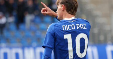 El gol con el que Nico Paz se convirtió en el máximo anotador de la Serie A imagen-13