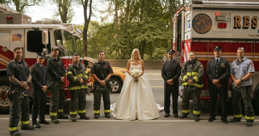 La boda que conmovió al mundo: Bomberos de Nueva York escoltaron a novia que perdió a su padre en el 9/11 imagen-4