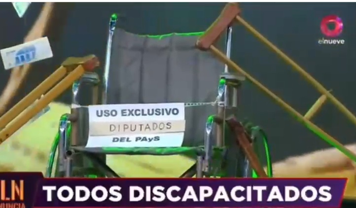 El escándalo de las pensiones a diputadas discapacitados llegó a la TV nacional imagen-5