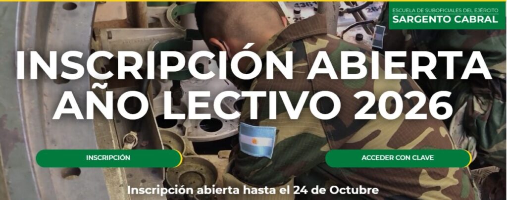 Escuela de Suboficiales del Ejército Sargento Cabral abre las incripciones para jovenes en Misiones imagen-5