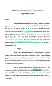 Micaela Gacek denunció penalmente a diputada del PAyS y a legisladora electa por ese espacio que lidera «Cacho» Bárbaro por presunto fraude al Estado imagen-1