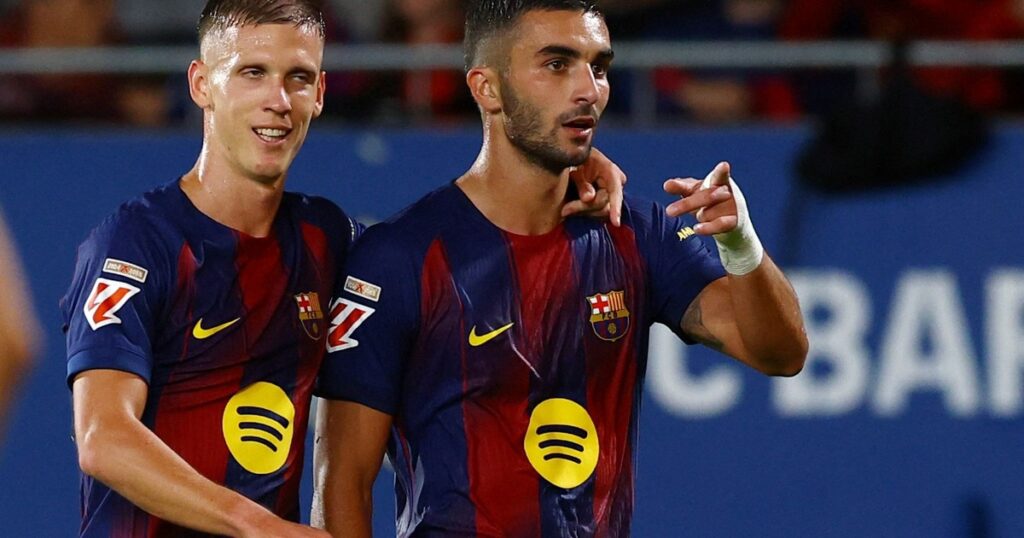 Video: el brillante taco de asistencia de Dani Olmo a Ferrán en la goleada del Barcelona imagen-4