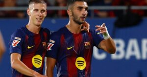 Video: el brillante taco de asistencia de Dani Olmo a Ferrán en la goleada del Barcelona imagen-1
