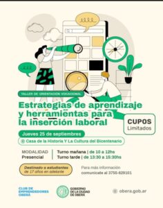 Taller: Estrategias de aprendizaje y herramientas para la inserción laboral imagen-3