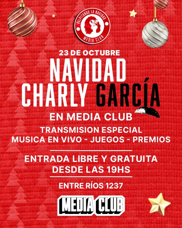 Media Club celebra «Nuestra Navidad» con un homenaje a Charly García y más de quince artistas en una jornada de música, arte y cultura en Posadas Media Club celebra «Nuestra Navidad» con un homenaje a Charly García y más de quince artistas en una jornada de música, arte y cultura en Posadas imagen-5