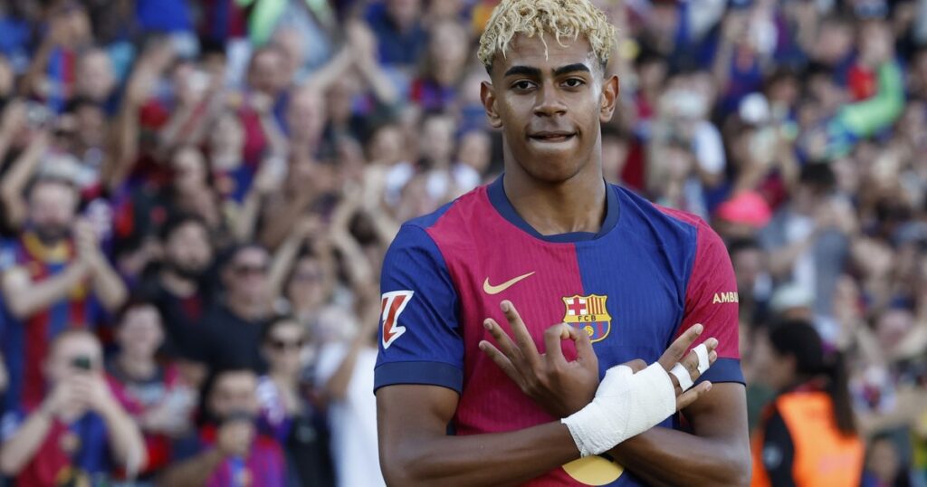 Qué significa el festejo de gol de Lamine Yamal y por qué lo registró como una marca imagen-4