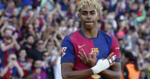 Qué significa el festejo de gol de Lamine Yamal y por qué lo registró como una marca imagen-2