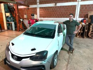 Okulovich prepara un Etios para la Clase 3 del Campeonato Misionero de Pista imagen-1