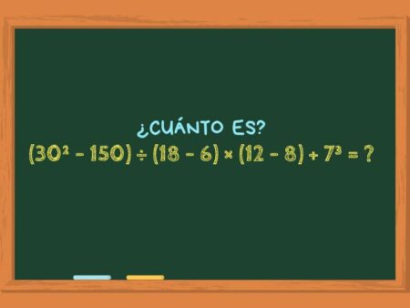 ¿Cuánto es (30² - 150) ÷ (18 - 6) × (12 - 8) + 7³? El reto matemático que solo una de cada diez personas acierta imagen-14