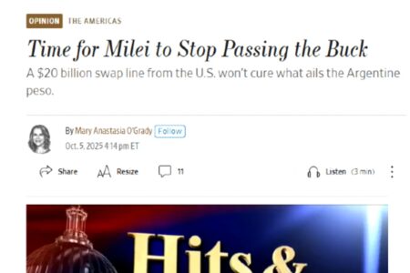 El Wall Street Journal advirtió por la crisis del peso y reclamó al Gobierno avanzar con la dolarización imagen-84