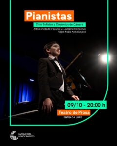 El prodigio posadeño del piano, Facundo Ledesma Melnechuk vuelve al Teatro de Prosa con un concierto dedicado a los grandes maestros de la música imagen-1