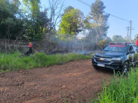 Incendio de malezas sobre ruta nacional 12 a la altura de Santa Ana imagen-22