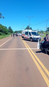 Siniestro vial en Cerro Azul dejó una persona lesionada imagen-1