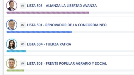 Diego Hartfield lidera la elección de diputados nacionales con el 37,3% de los votos Diego Hartfield lidera la elección de diputados nacionales con el 37,3% de los votos imagen-5