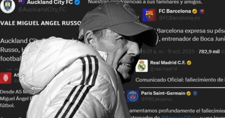 Del Real Madrid hasta el Auckland City: los mensajes de los equipos del exterior en honor a Miguel Russo imagen-19