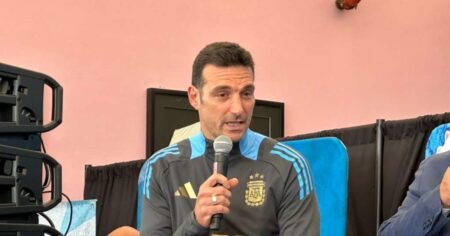 Scaloni: "Ya veremos" si juega Messi imagen-10