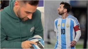 Emotivo gesto: dos rehenes israelíes liberados por Hamas recibieron camisetas de Lionel Messi imagen-9
