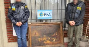 El misterio de la pintura que se robó en Chile y apareció en Castelar imagen-3