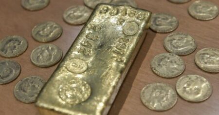 Construía una piscina en su jardín y encontró un tesoro de lingotes y monedas de oro Construía una piscina en su jardín y encontró un tesoro de lingotes y monedas de oro imagen-13