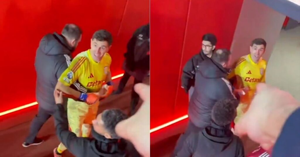 Video: el cruce del Dibu Martínez con los hinchas del Arsenal Video: el cruce del Dibu Martínez con los hinchas del Arsenal imagen-5