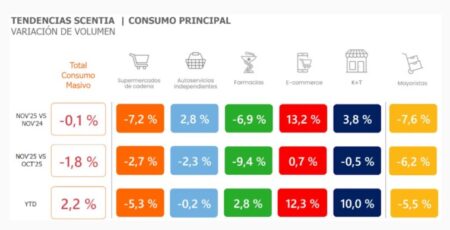 Con una fuerte caída en las ventas de supermercados, el consumo masivo volvió a retroceder en noviembre imagen-10