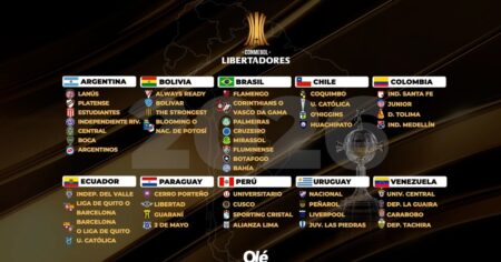 Libertadores 2026: el mapa casi completo con 46 de 47 clasificados imagen-16