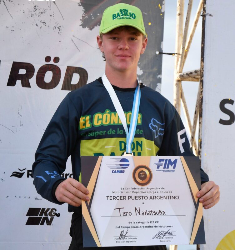 Taro Nakatsuka subió al podio del Argentino de Motocross Taro Nakatsuka subió al podio del Argentino de Motocross imagen-4
