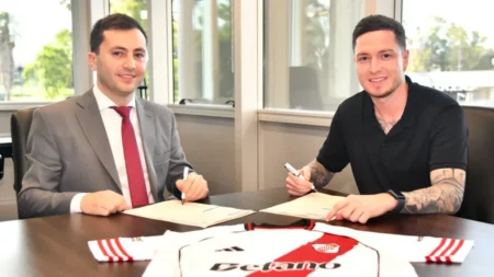 River presentó a Aníbal Moreno como refuerzo: "Muy feliz de llegar a..." - TyC Sports imagen-15