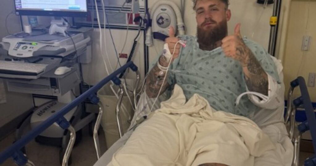 Así quedó Jake Paul luego de que Anthony Joshua le fracturara la mandíbula imagen-5