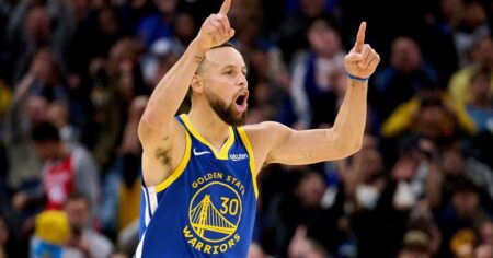 Video: Stephen Curry y un nuevo tiro imposible imagen-9