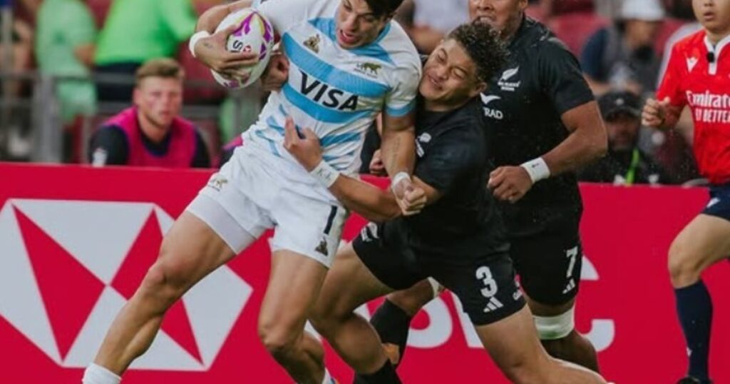 Los Pumas 7's tuvieron un flojo debut en el Seven de Singapur y se quedaron afuera de las semis en la última jugada imagen-4