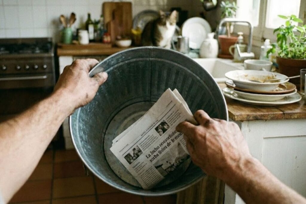 Por qué deberías poner una hoja de papel de diario en el fondo del tacho de basura: el truco que pocos conocen imagen-4