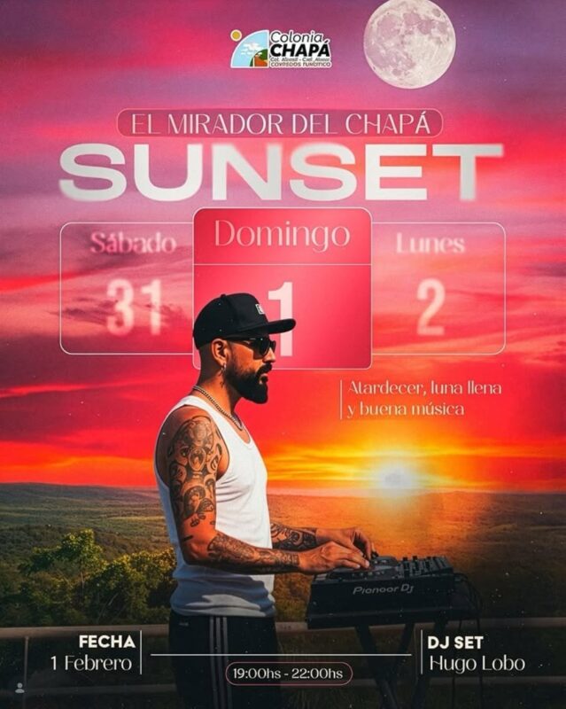 Música, atardecer y luna llena: Colonia Chapá organiza un encuentro cultural en el Mirador del Chapá imagen-4