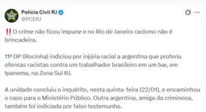 La Policía de Río Janeiro usó imágenes de la abogada argentina para una campaña antirracismo La Policía de Río Janeiro usó imágenes de la abogada argentina para una campaña antirracismo imagen-1