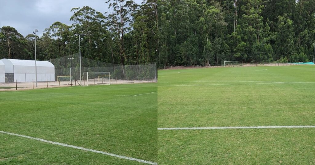 Video: el muy buen estado de las canchas donde se entrenará River en Punta del Este imagen-4