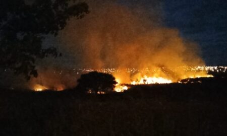 Incendio de pastizales cerca del barrio 508 Viviendas de Itaembé Guazú imagen-16