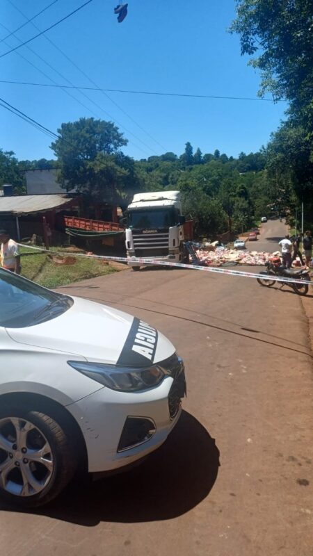 Despiste de un camión en Oberá: no se registraron personas lesionadas imagen-13