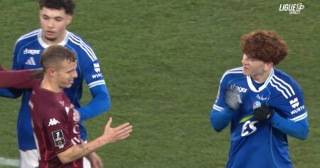 Video: la picardía del Colo Barco hacia un rival después de brillar en el clásico del Estrasburgo imagen-19