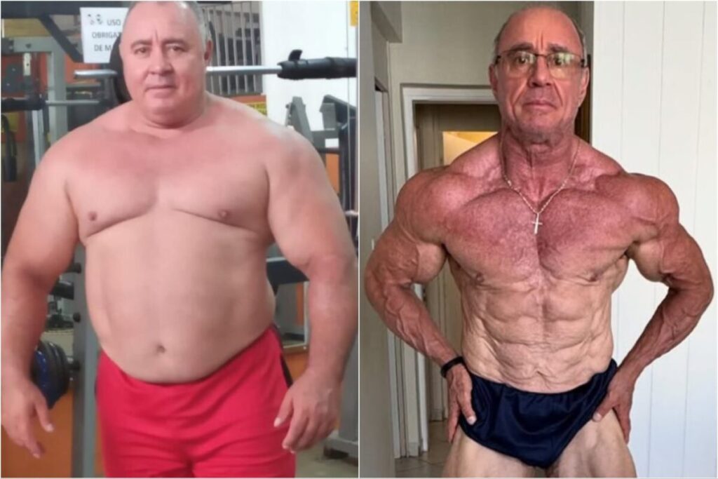El impactante cambio del “abuelo fisicoculturista”: bajó 80 kilos y tiene un millón de seguidores en Instagram imagen-5