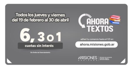 «Ahora Escolar» y «Ahora Textos»: «Es darle más competitividad al comercio local frente a un contexto complicado marcado por la recesión y agravado por las asimetrías de frontera», observan «Ahora Escolar» y «Ahora Textos»: «Es darle más competitividad al comercio local frente a un contexto complicado marcado por la recesión y agravado por las asimetrías de frontera», observan imagen-112