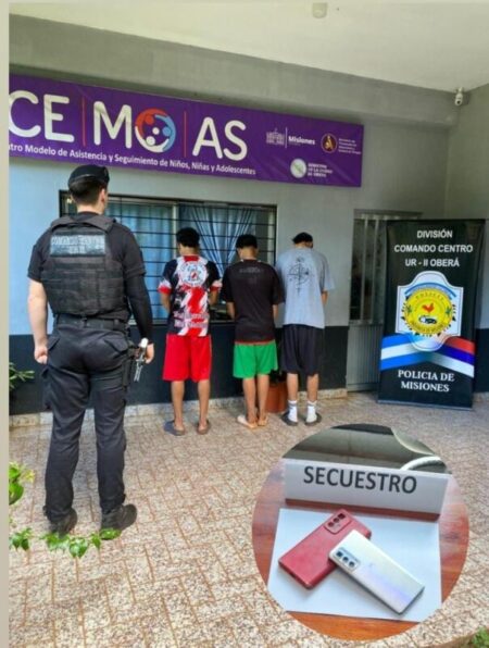 Tres demorados tras asaltar a un adolescente en Oberá imagen-70